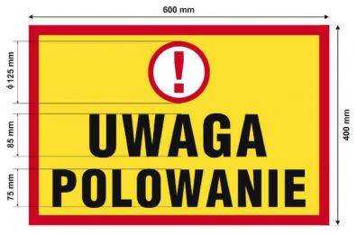 Wzór tablicy ostrzegawczej © szelment.org
